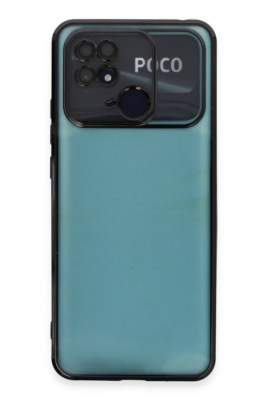 Mey İthalat® Redmi 10C Kılıf Lensli Silikon - Siyah