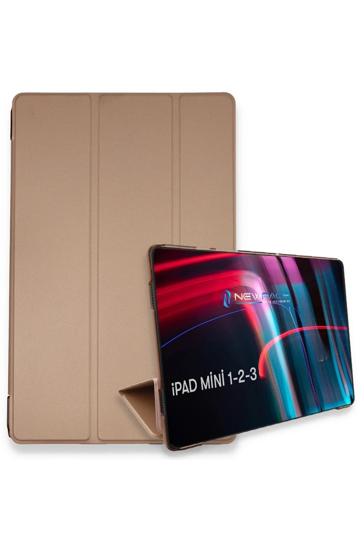 Mey İthalat® iPad Mini 3 Kılıf Tablet Smart Kılıf - Rose Gold