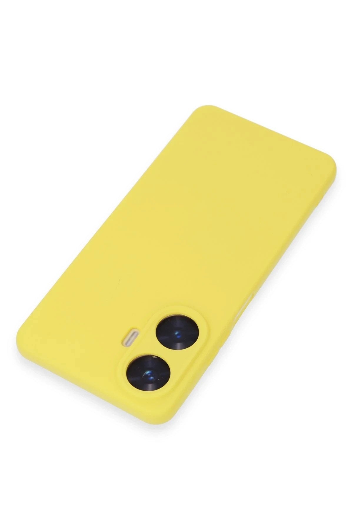 Mey İthalat® Realme C55 Kılıf Nano içi Kadife Silikon - Sarı