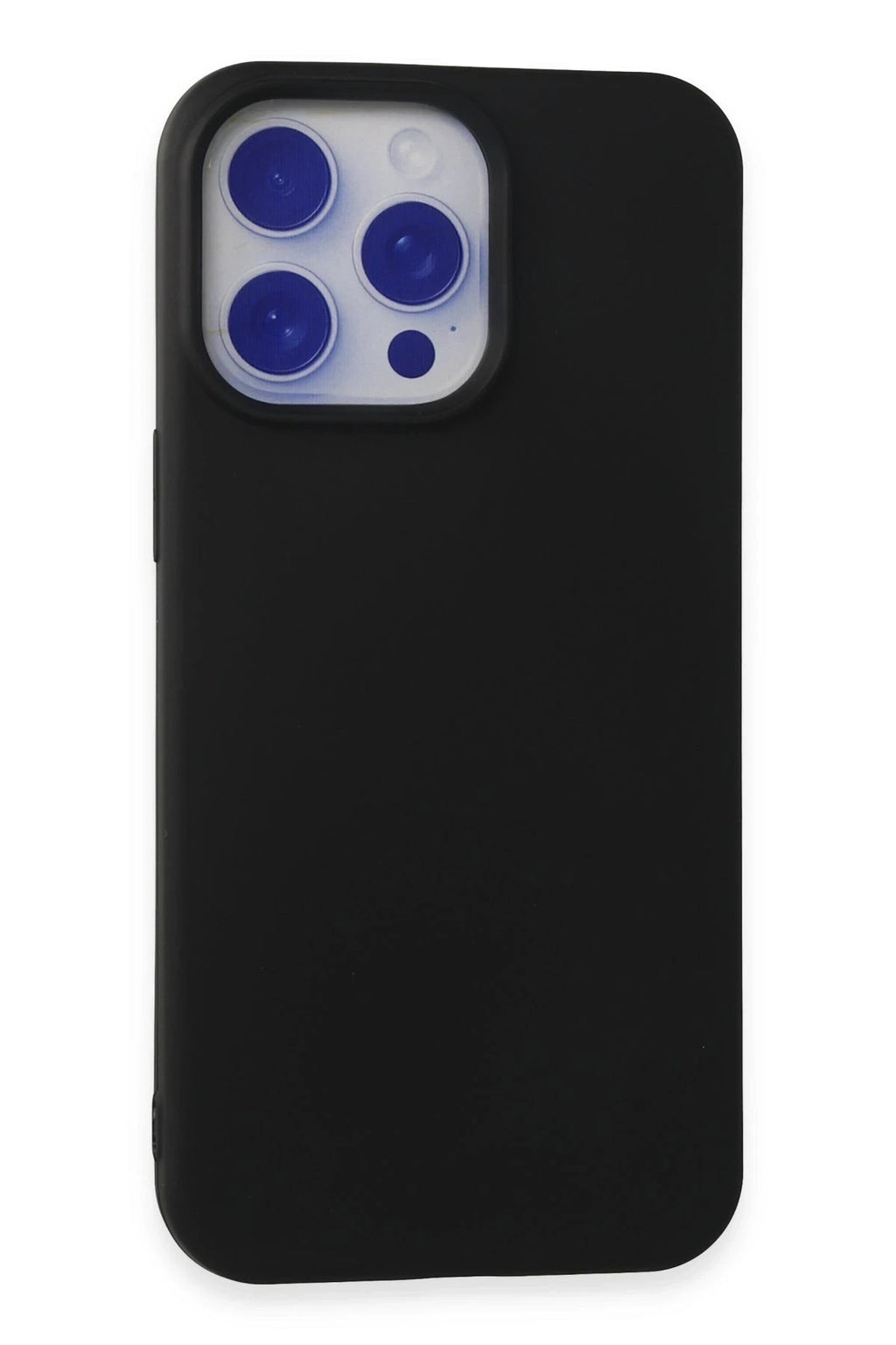 Mey İthalat® iPhone 15 Pro Max Kılıf Nano içi Kadife Silikon - Siyah