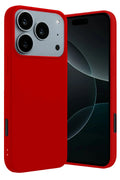 Mey İthalat® iPhone 17 Pro First Silikon - Kırmızı
