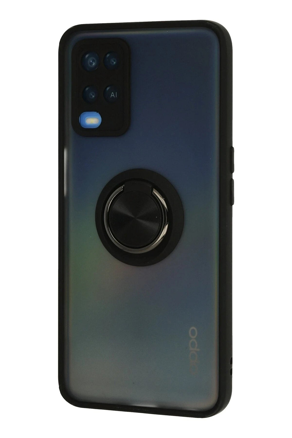 Mey İthalat® A54 4G Kılıf Montreal Yüzüklü Silikon Kapak - Siyah