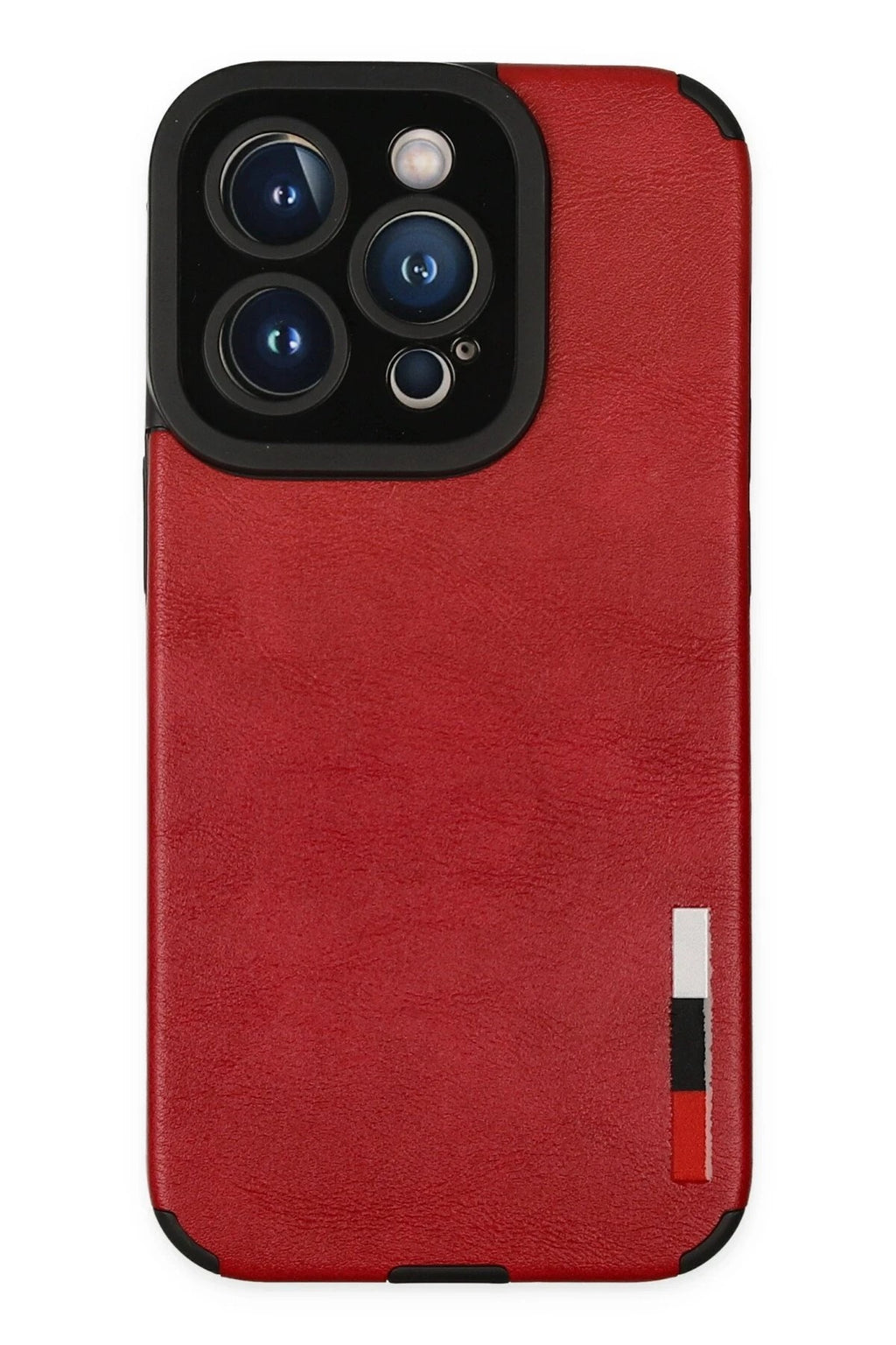 Mey İthalat® iPhone 14 Pro Max Kılıf Loop Deri Silikon - Kırmızı
