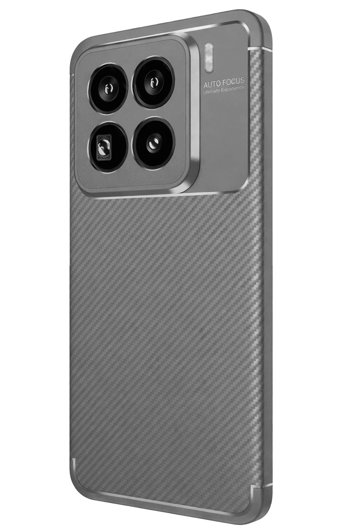 Mey İthalat® Mi 15 Pro Kılıf Auto Focus Karbon Kapak - Gri