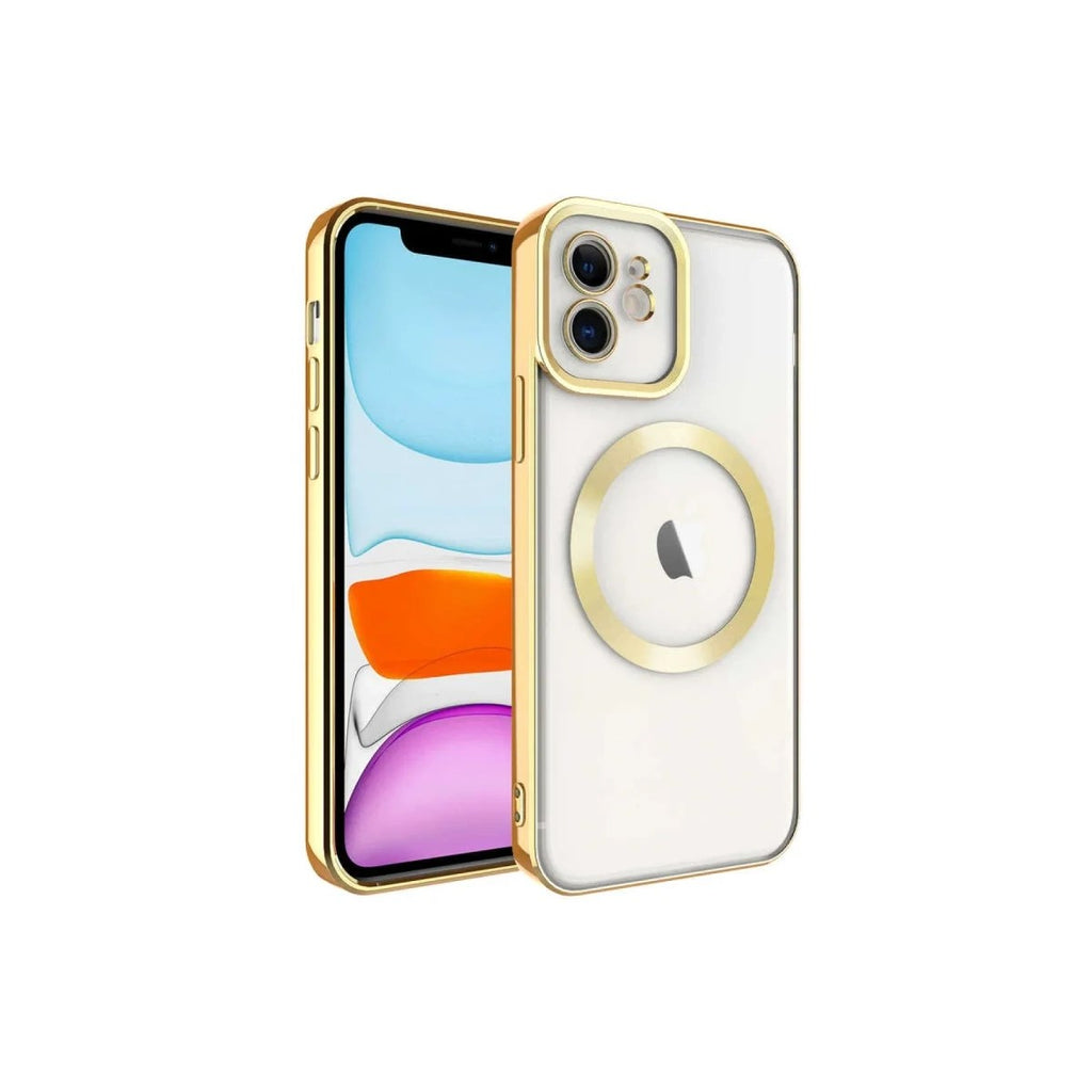 Mey İthalat® iPhone 11 Kılıf Kross Magneticsafe Kapak - Gold