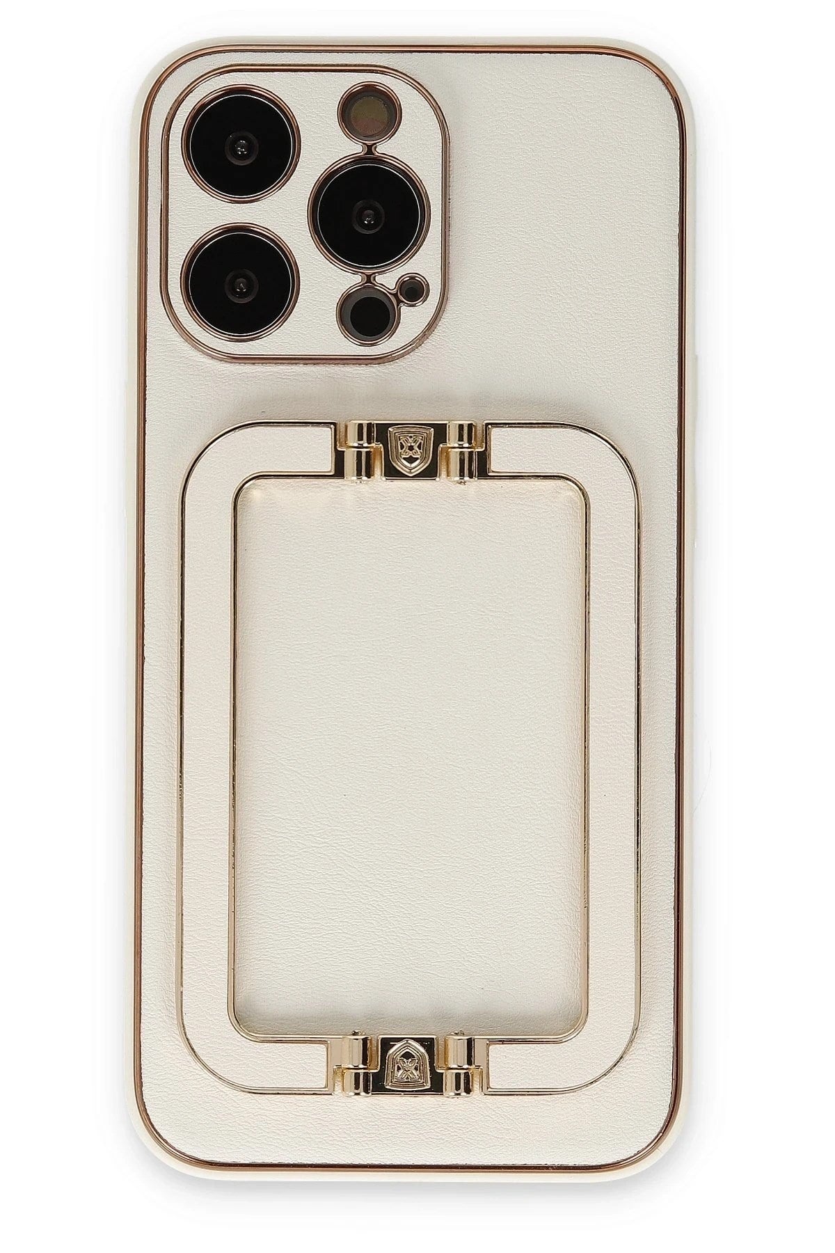 Mey İthalat® iPhone 13 Pro Max Kılıf Coco Elit Kapak - Beyaz