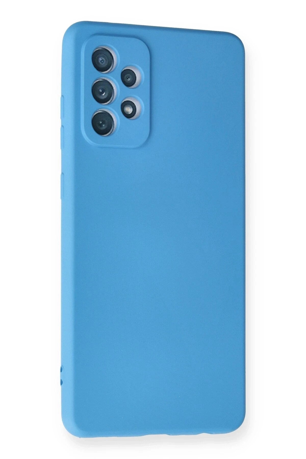 Mey İthalat® Samsung Galaxy A72 Kılıf Nano içi Kadife Silikon - Mavi