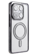 Mey İthalat® Mi 15T Pro Joke Simli Magneticsafe Kılıf - Siyah