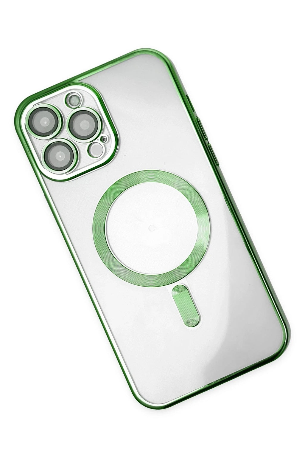 Mey İthalat® iPhone 14 Pro Kılıf Kross Magneticsafe Kapak - Koyu Yeşil