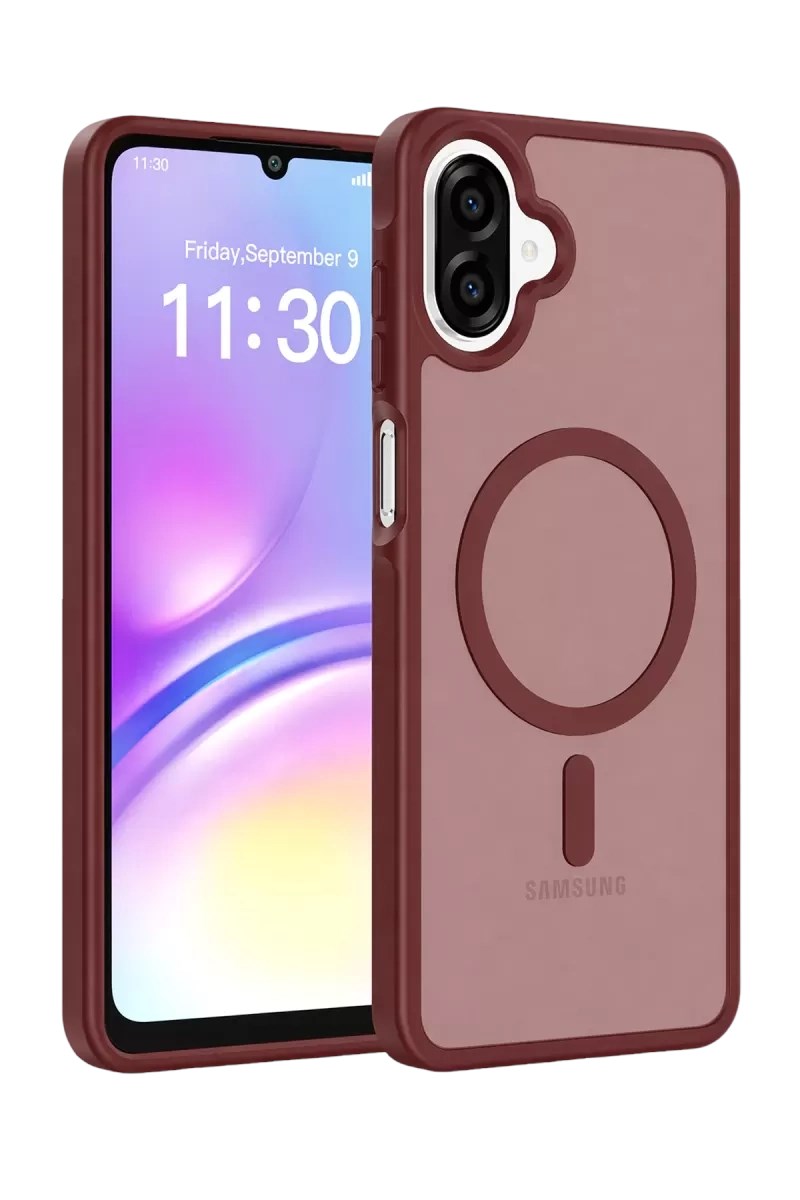 Mey İthalat® Samsung Galaxy A07 4G Jota Magsafe Kapak - Bordo