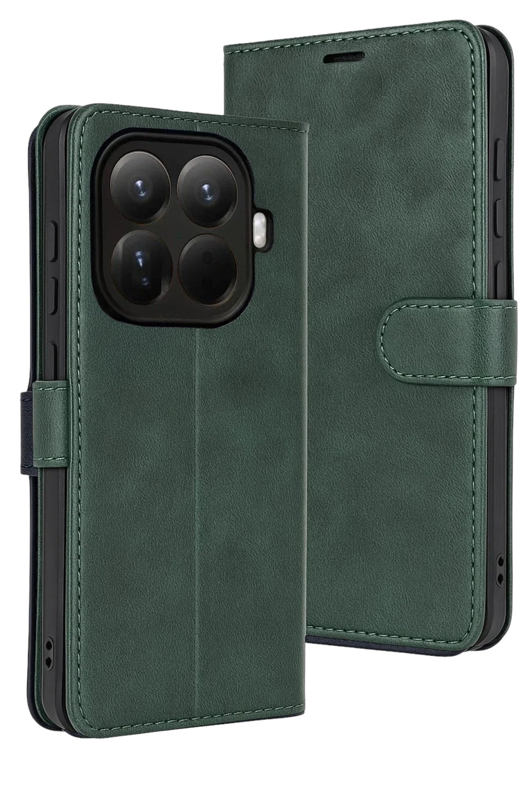 Mey İthalat® Mi 15T Pro Trend S Plus Kapaklı Kılıf - Yeşil