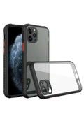Mey İthalat® iPhone 11 Pro Max Kılıf Miami Şeffaf Silikon - Siyah