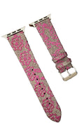 Mey İthalat® Watch 38mm Creeper Desenli Kordon - Pembe
