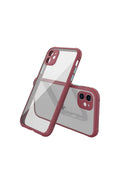 Mey İthalat® iPhone 12 Mini Kılıf Miami Şeffaf Silikon - Fuşya