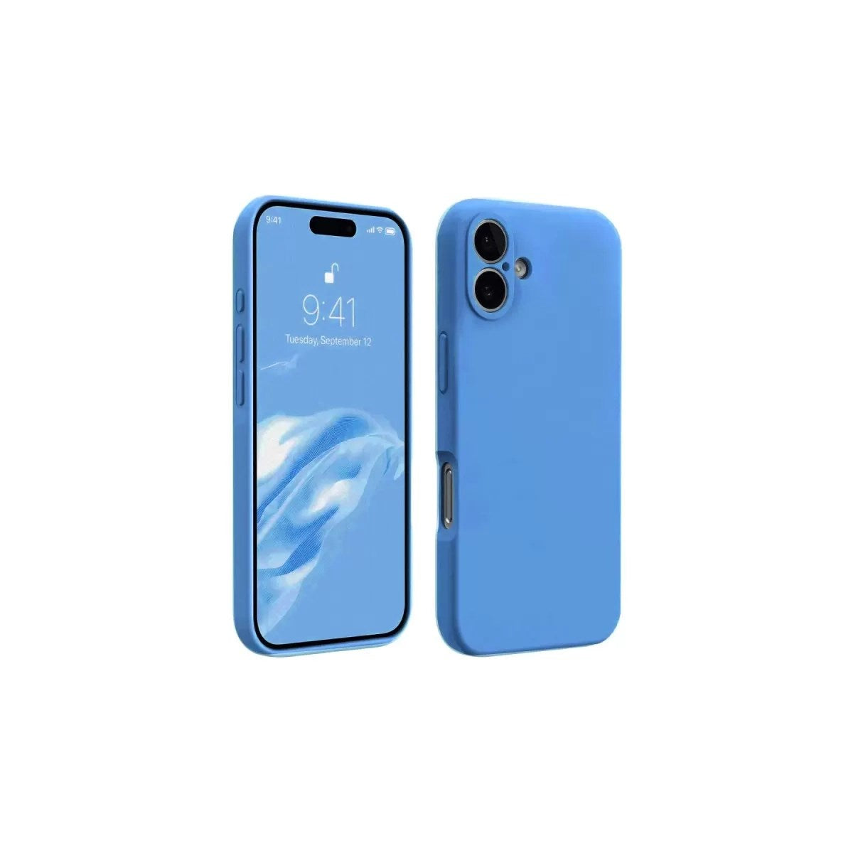 Mey İthalat® iPhone 16 Kılıf First Silikon - Mavi