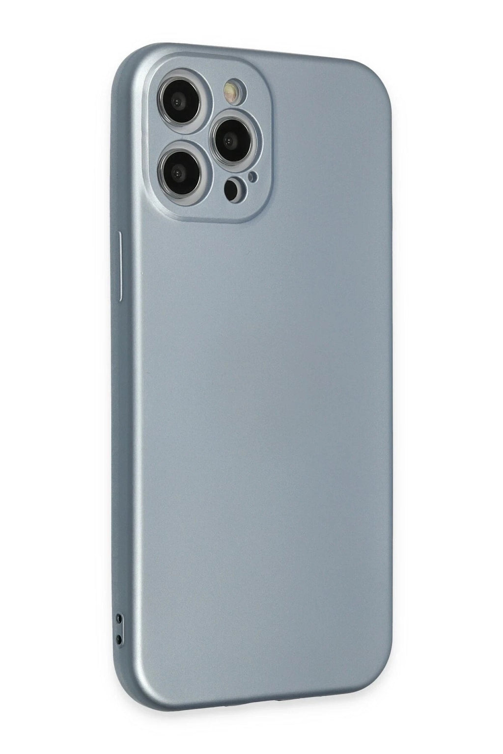 Mey İthalat® iPhone 12 Pro Max Kılıf Nano içi Kadife Silikon - Sky Blue