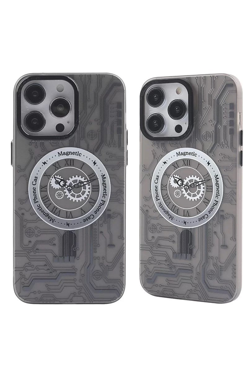 Mey İthalat® iPhone 14 Pro Max Kılıf Apollo Magneticsafe Desenli Kapak - Apollo Siyah - 1
