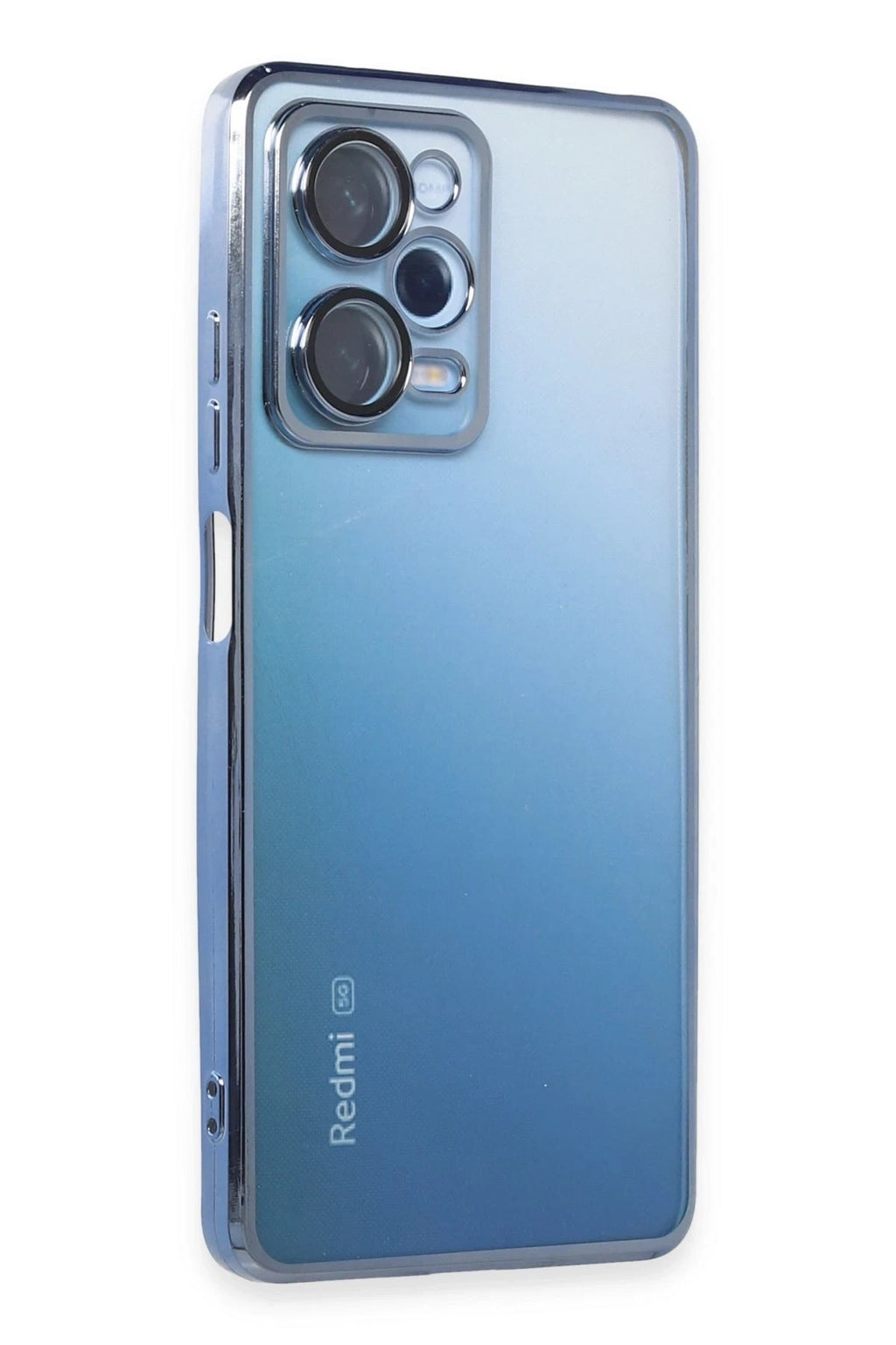 Mey İthalat® Redmi Note 12 Pro 5G Kılıf Lensli Silikon - Açık Mavi