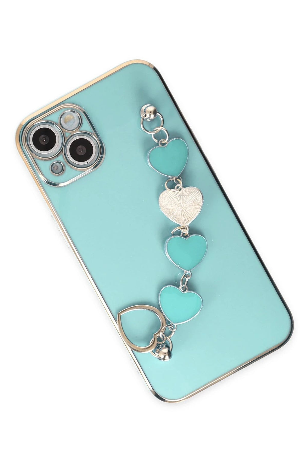 Mey İthalat® iPhone 14 Kılıf Esila Silikon - Su Yeşili