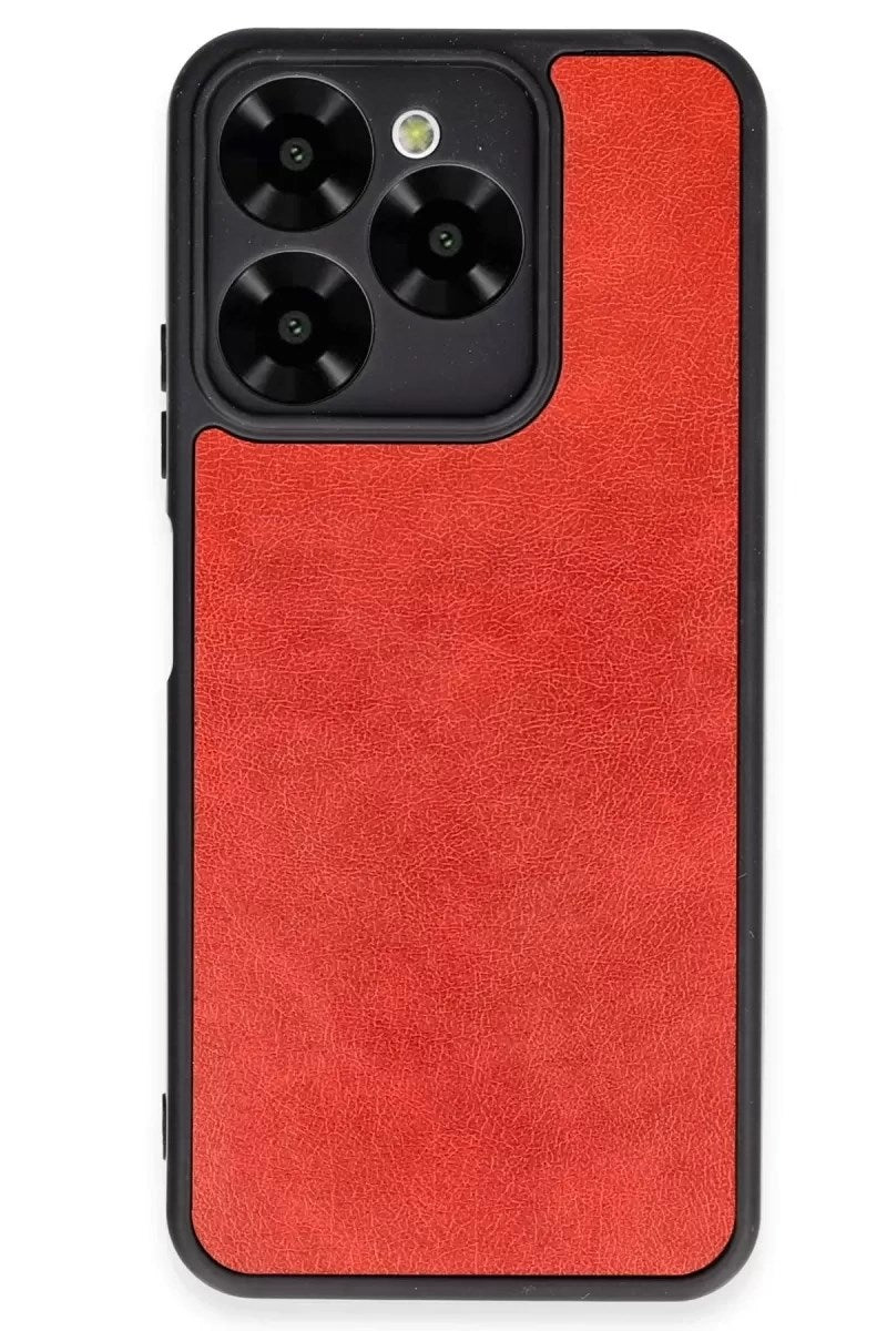 Mey İthalat® General Mobile Era 50 Kılıf Aras Deri Kapak - Kırmızı