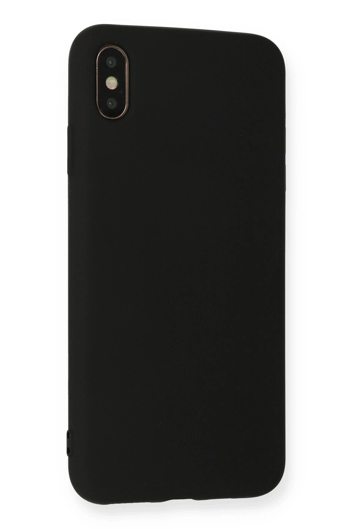 Mey İthalat® iPhone XS Max Kılıf Nano içi Kadife Silikon - Siyah