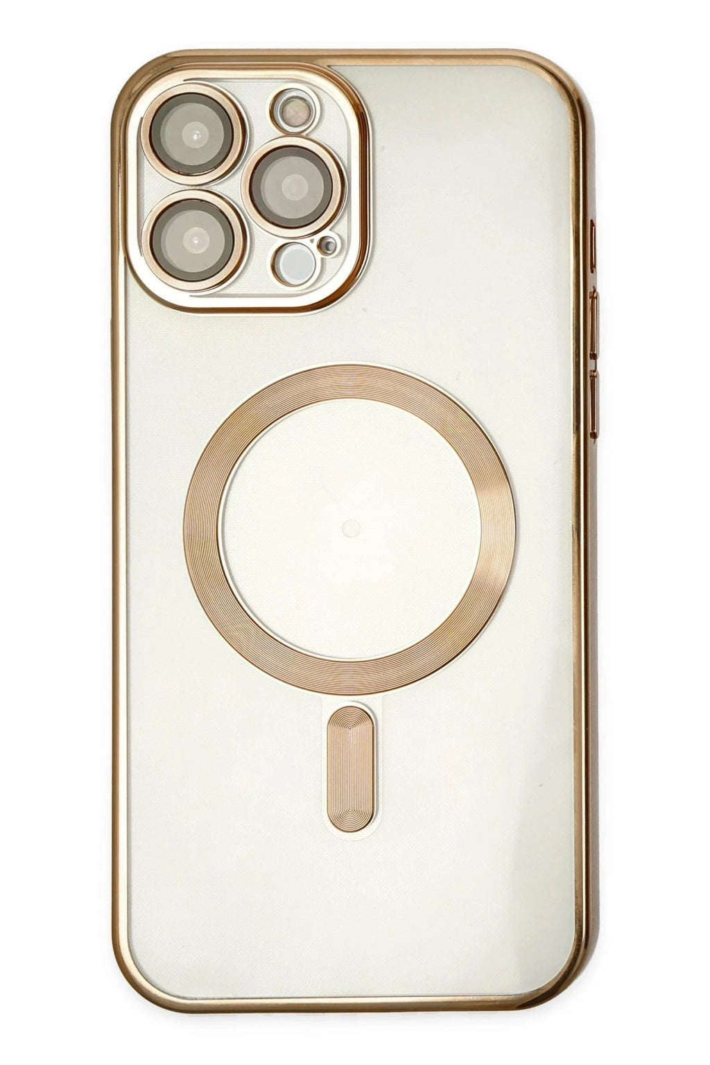 Mey İthalat® iPhone 13 Pro Kılıf Kross Magneticsafe Kapak - Gold