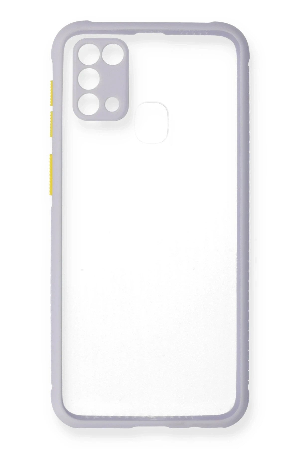Mey İthalat® Samsung Galaxy M31 Kılıf Miami Şeffaf Silikon - Lila
