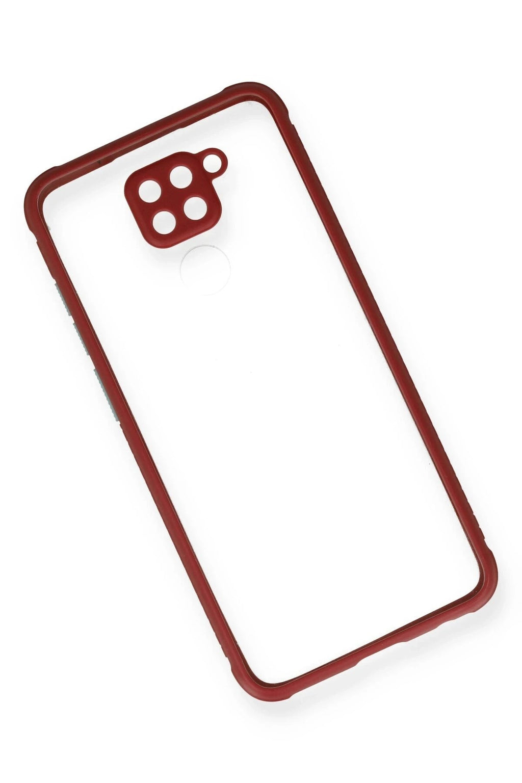 Mey İthalat® Redmi Note 9 Kılıf Miami Şeffaf Silikon - Fuşya