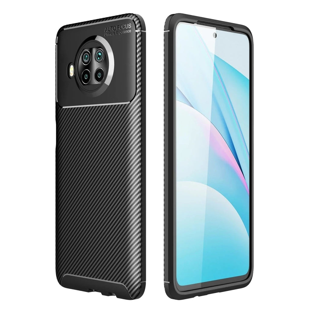 Mey İthalat® Mi 10T Lite Kılıf Auto Focus Karbon Kapak - Siyah