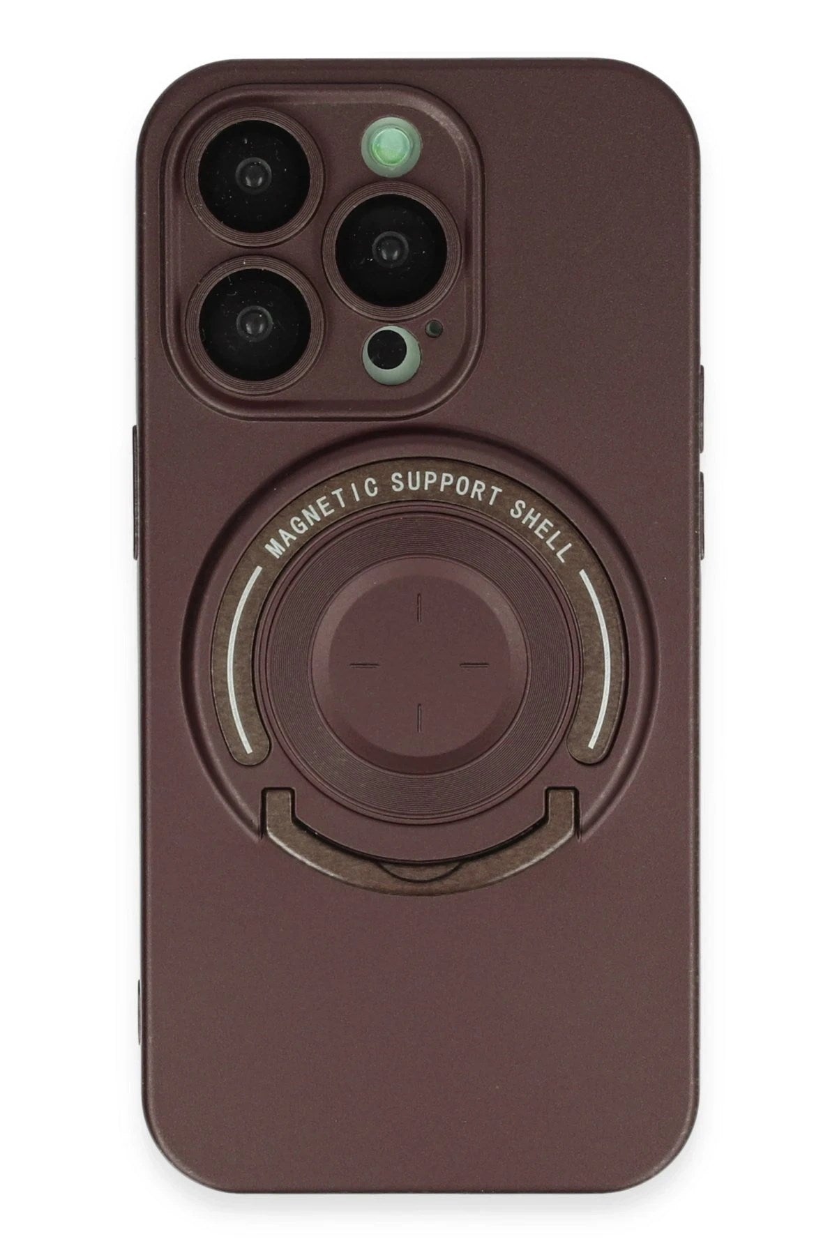 Mey İthalat® iPhone 13 Pro Kılıf Lukka Magneticsafe Kapak - Kahverengi