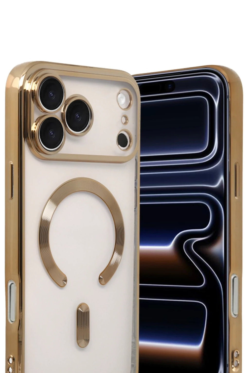 Mey İthalat® iPhone 17 Pro Max Kross Magneticsafe Kapak - Gold