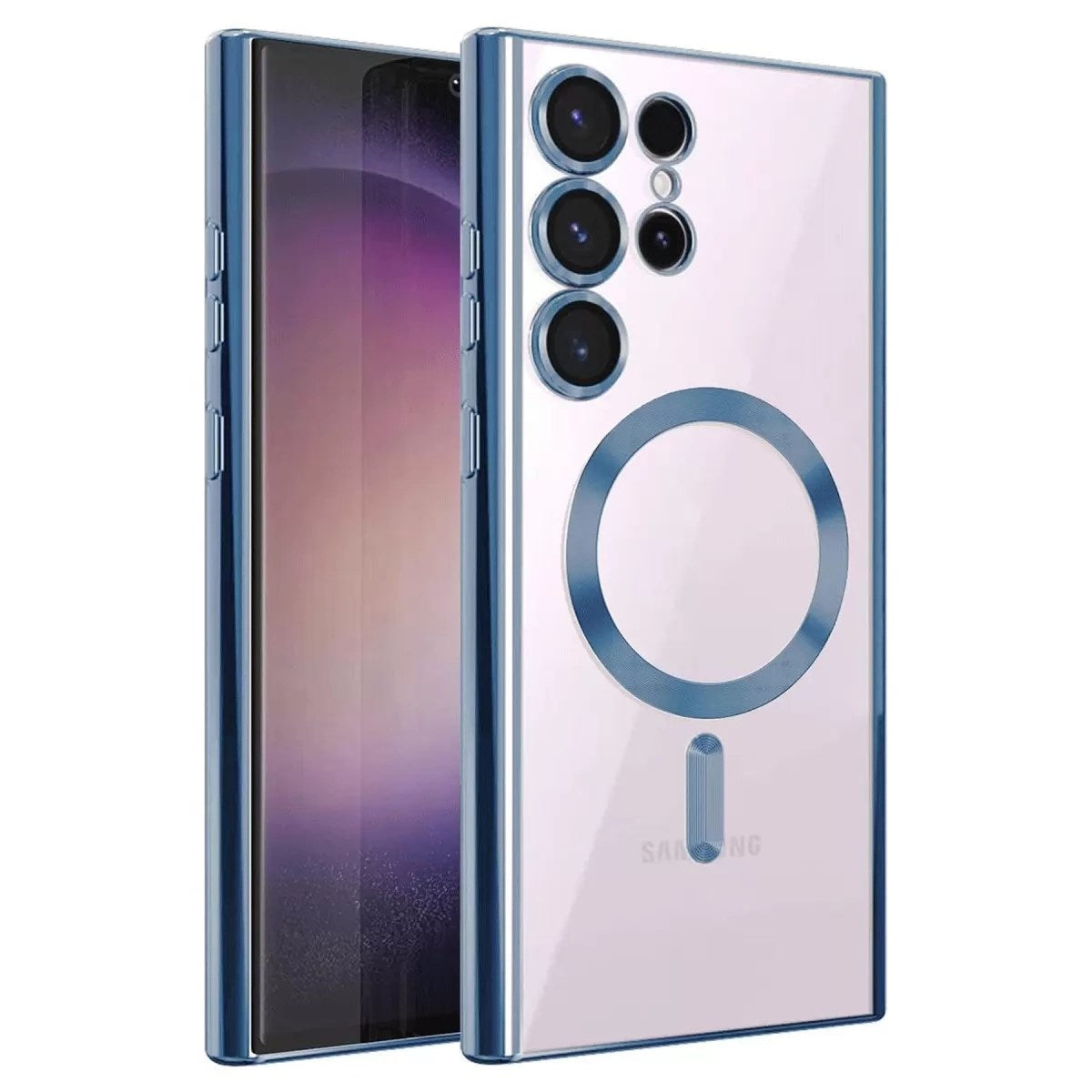 Mey İthalat® Samsung Galaxy S25 Ultra Kılıf Kross Magneticsafe Kapak - Sierra Blue