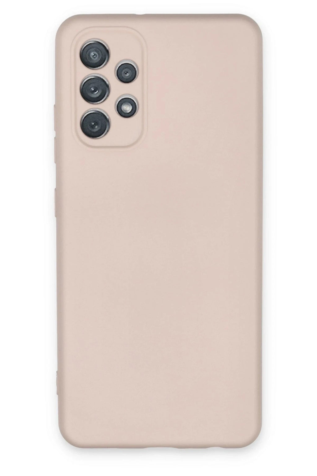Mey İthalat® Samsung Galaxy A72 Kılıf Nano içi Kadife Silikon - Pudra