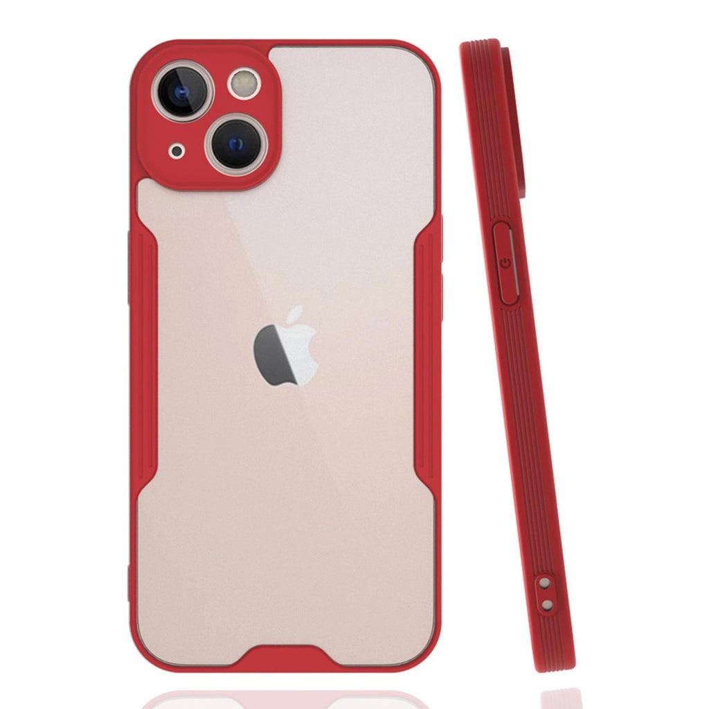 Mey İthalat® iPhone 14 Plus Kılıf Platin Silikon - Kırmızı