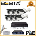 5 MP 1440P 6 Kameralı IP POE Güvenlik Seti