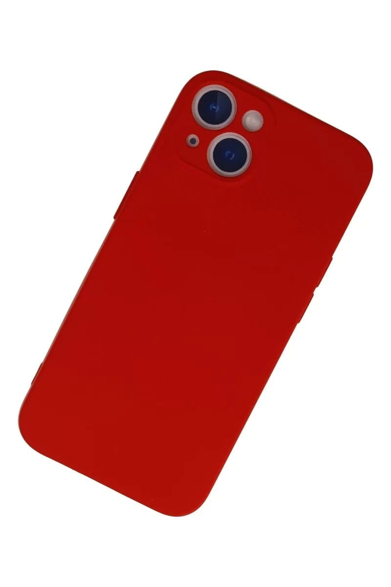 Mey İthalat® iPhone 13 Mini Kılıf Nano içi Kadife Silikon - Kırmızı