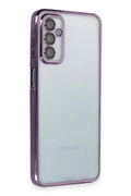 Mey İthalat® Samsung Galaxy M23 Kılıf Lensli Silikon - Mor