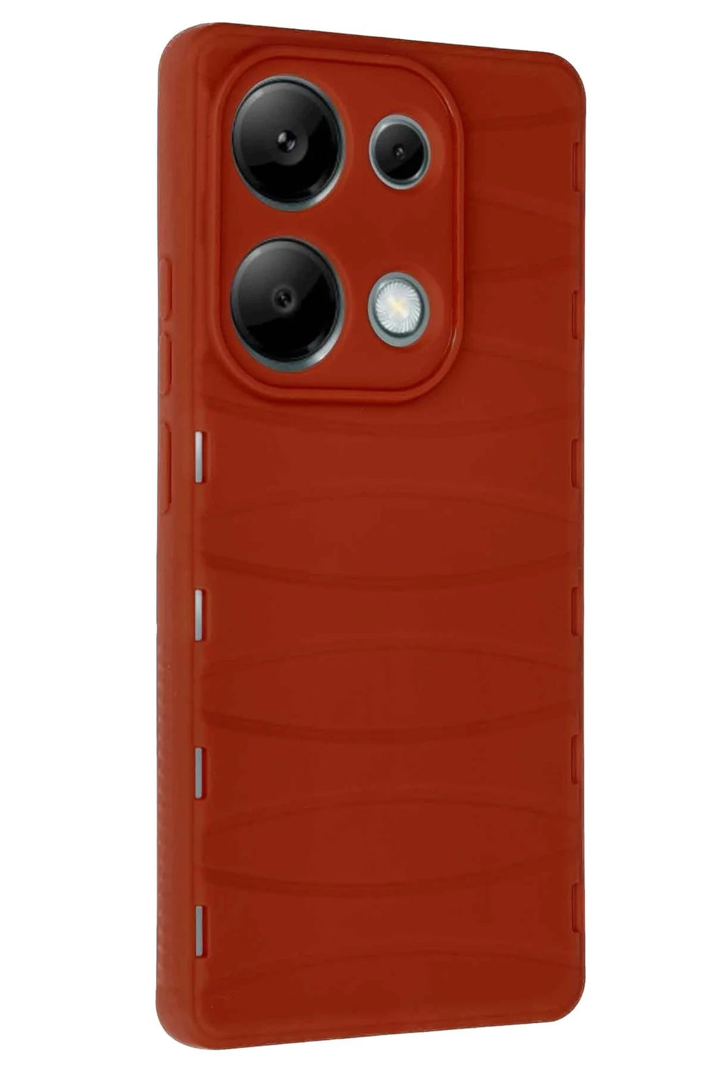 Mey İthalat® Redmi Note 13 Pro 4G Kılıf Bibercas Silikon Kapak - Kırmızı