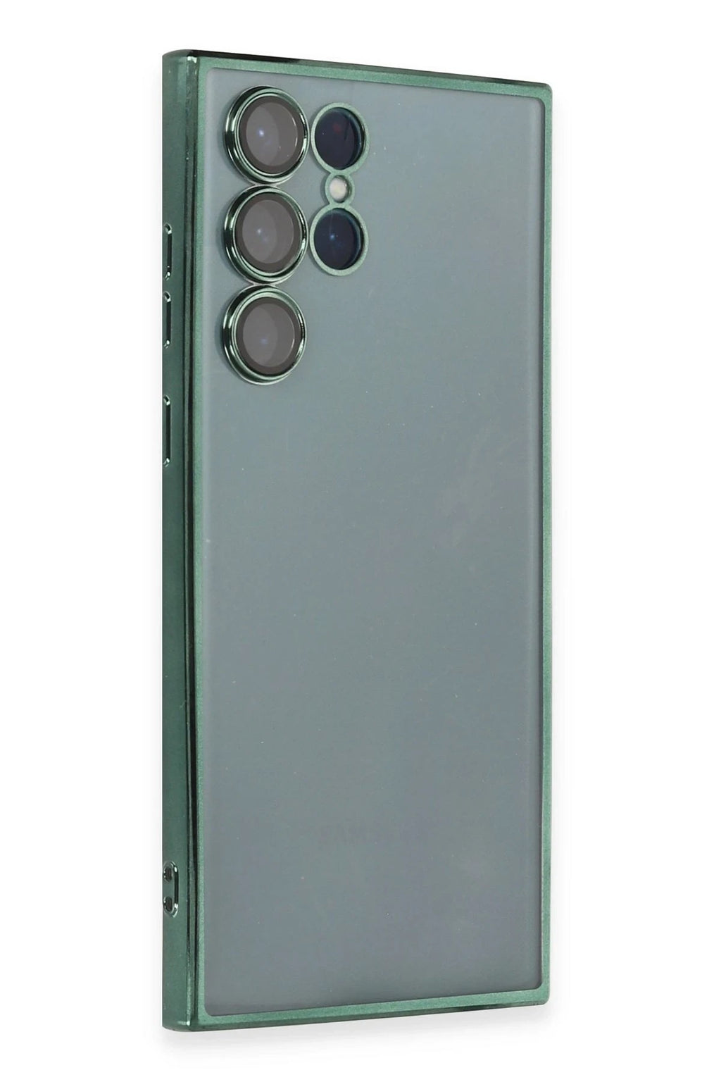 Mey İthalat® Samsung Galaxy S22 Ultra Kılıf Lensli Silikon - Yeşil