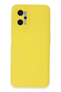 Mey İthalat® Realme 9i 4G Kılıf Nano içi Kadife Silikon - Sarı