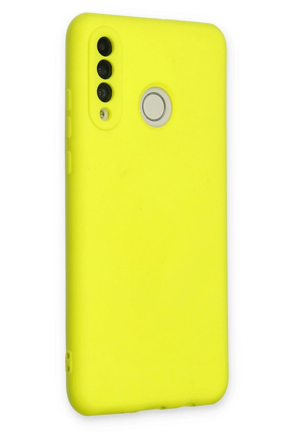 Mey İthalat® Huawei P30 Lite Kılıf Nano içi Kadife Silikon - Sarı