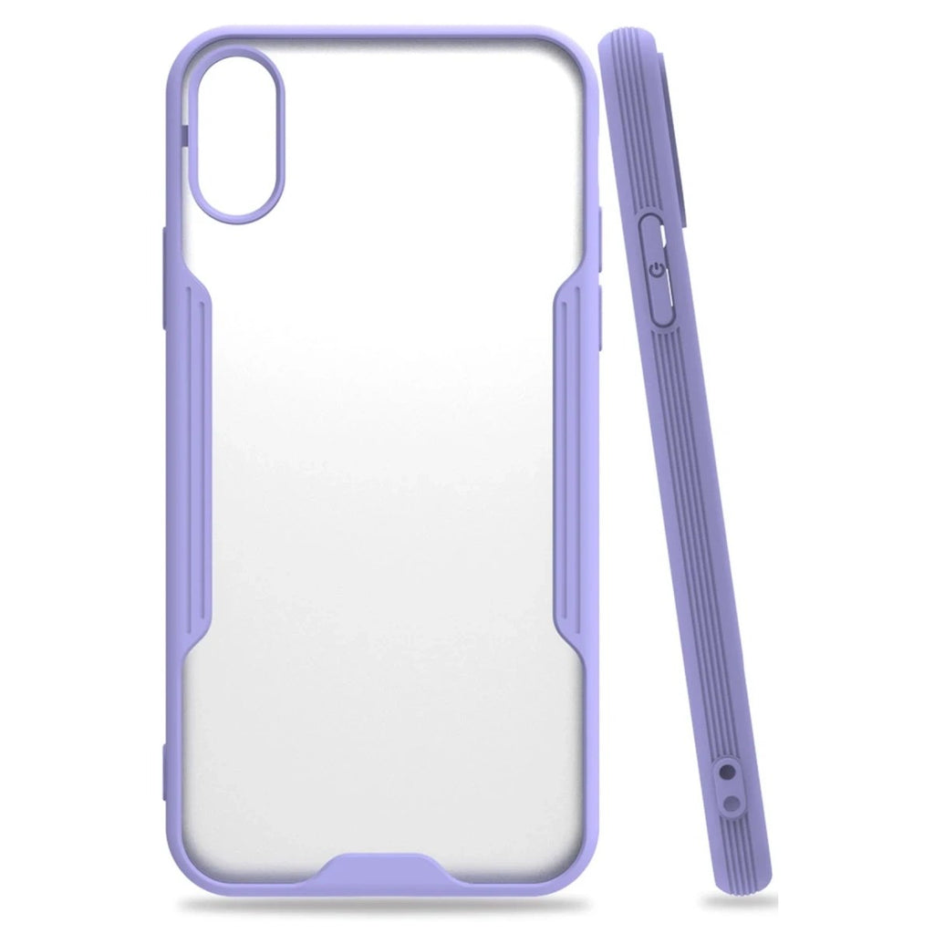 Mey İthalat® iPhone X Kılıf Platin Silikon - Lila