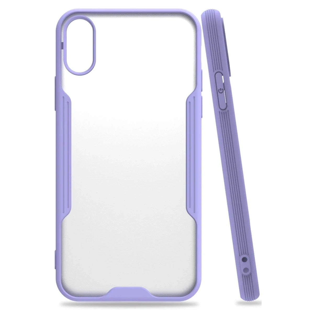 Mey İthalat® iPhone X Kılıf Platin Silikon - Lila