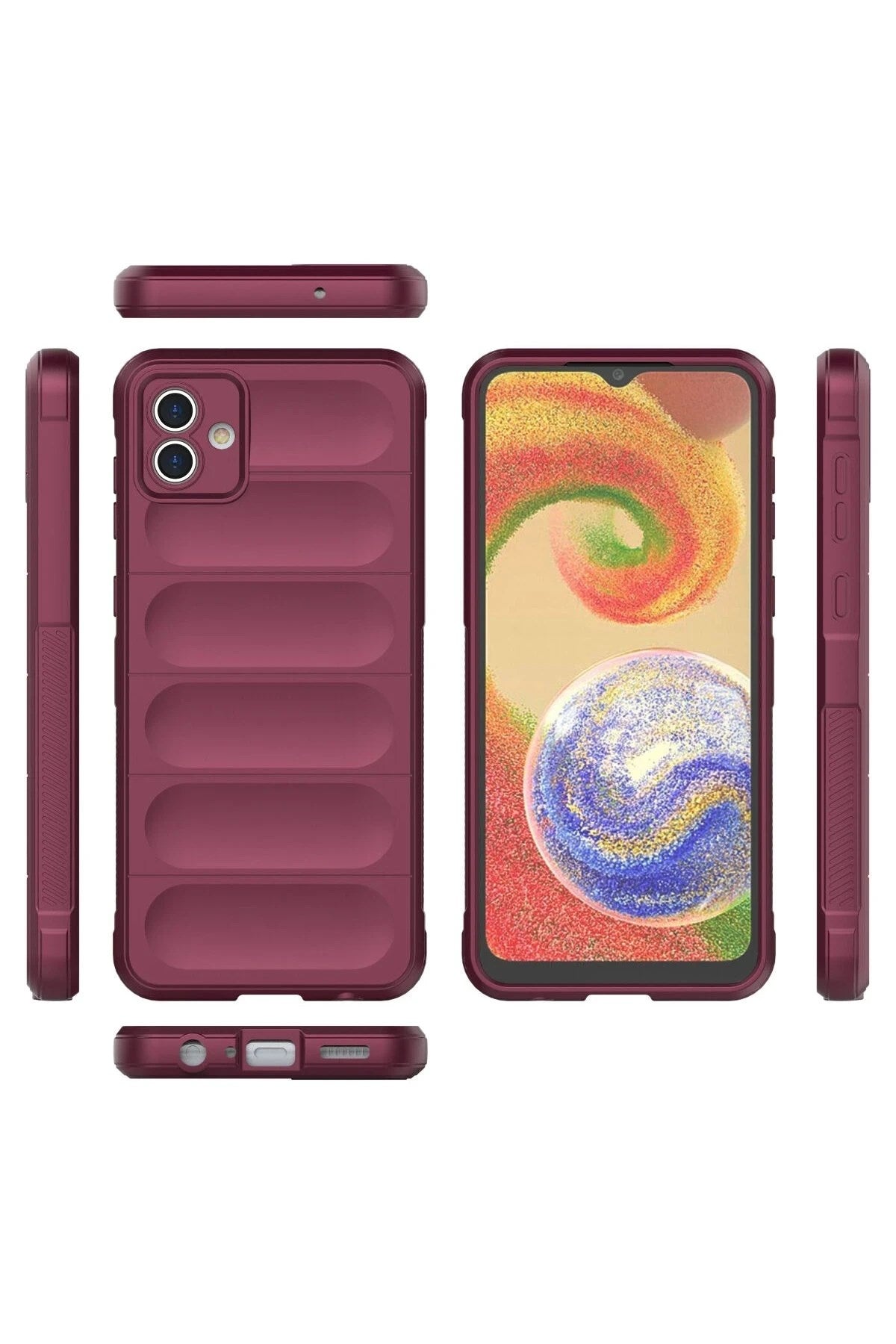 Mey İthalat® Samsung Galaxy A04E Kılıf Optimum Silikon - Bordo