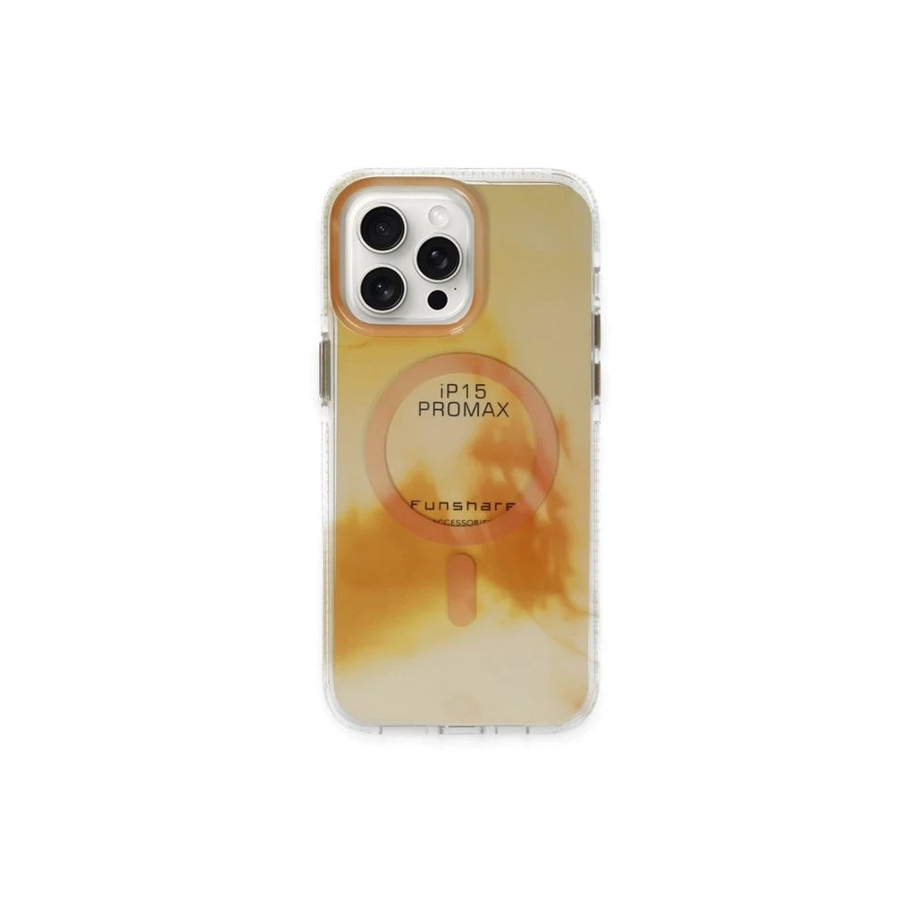 Mey İthalat® iPhone 15 Pro Max Phantom Magsafe Kapak - Gold