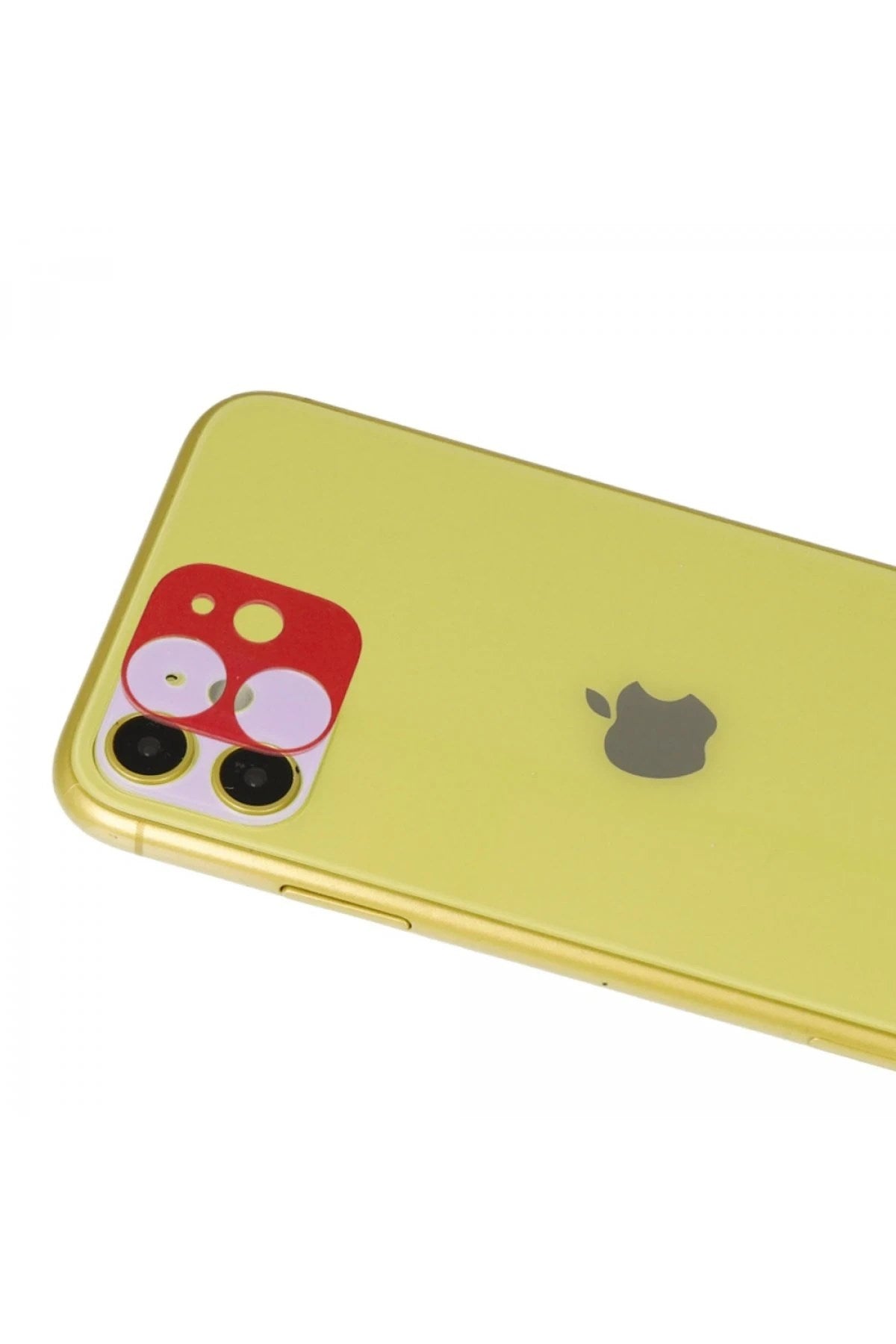 Mey İthalat® iPhone 11 Rainbow Kamera Lens Koruma Cam - Kırmızı