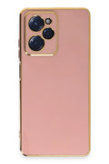 Mey İthalat® Poco X5 Pro 5G Kılıf Volet Silikon - Pembe