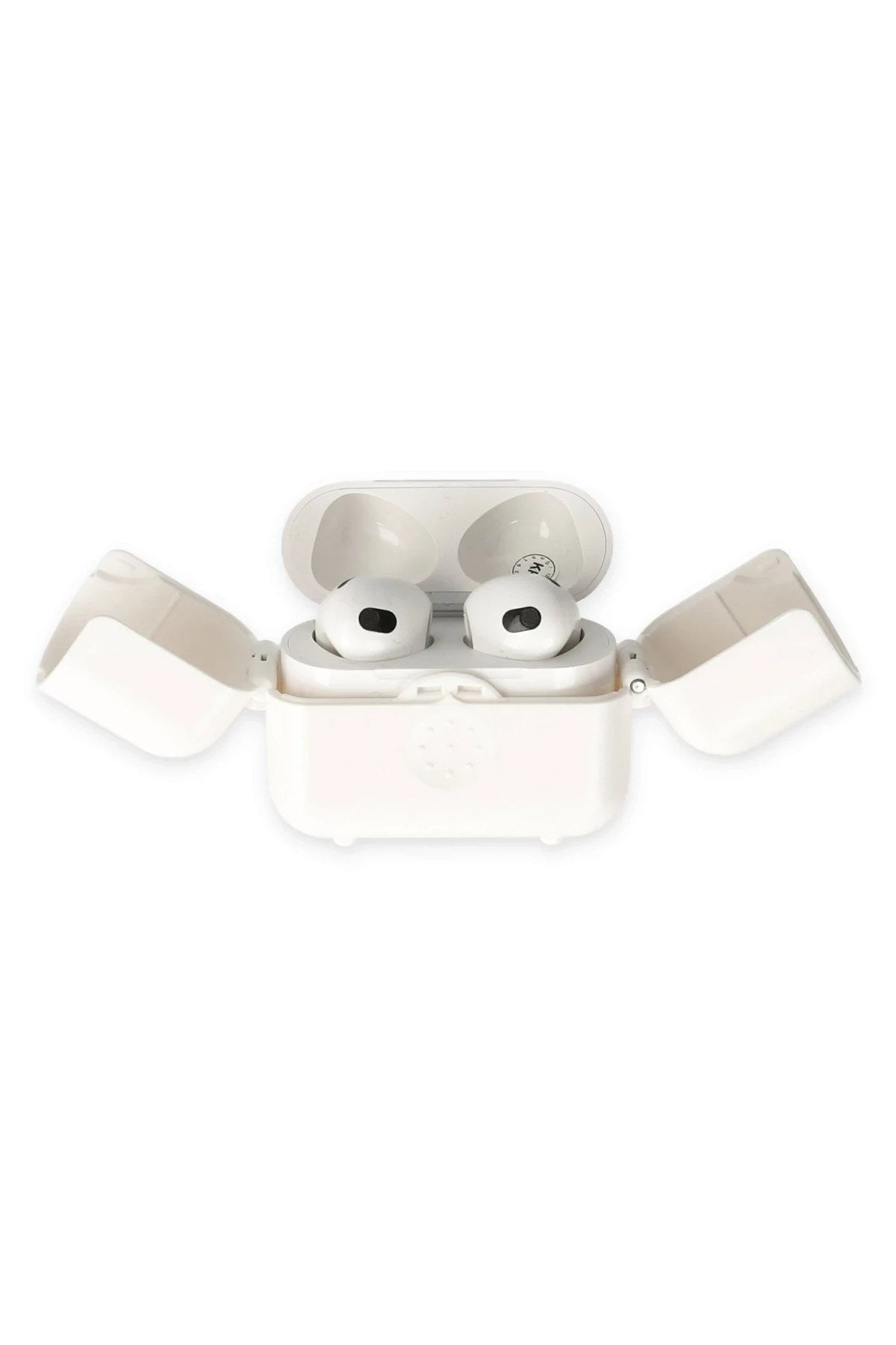 Mey İthalat® Airpods 3 (3.nesil) Basmalı Kılıf - Beyaz