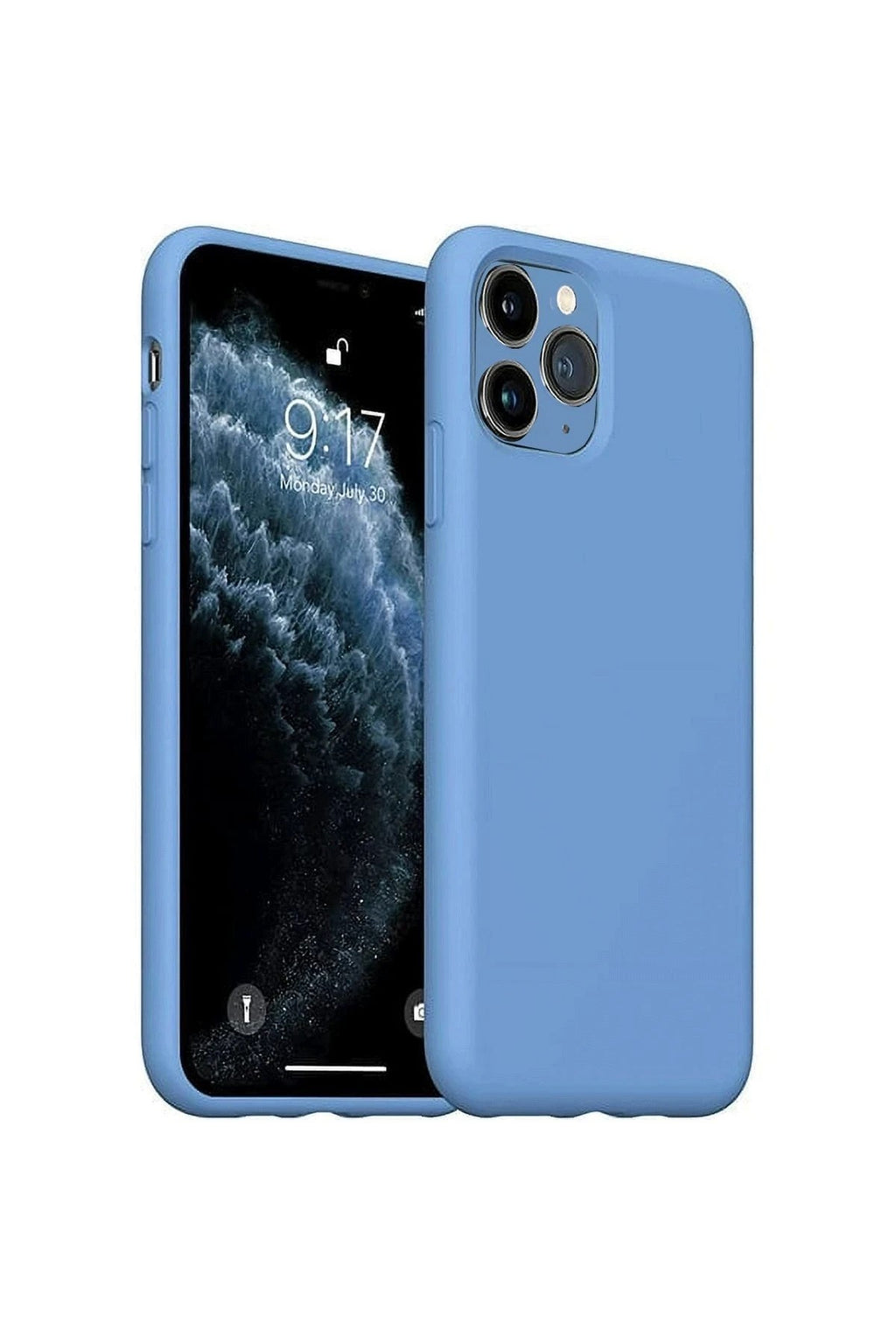 Mey İthalat® iPhone 11 Pro Max Kılıf Nano içi Kadife Silikon - Mavi