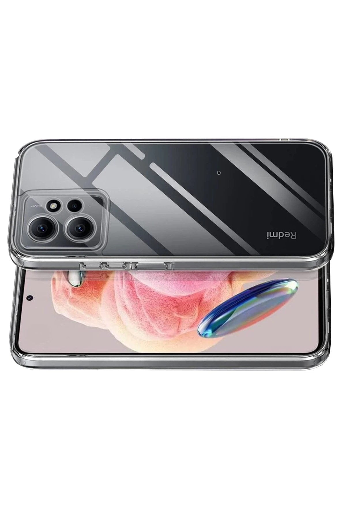 Mey İthalat® Redmi Note 12 4G Kılıf Lüx Şeffaf Silikon